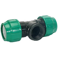 Тройник ПНД, ДУ63 х 2" х ДУ63, с внутренней резьбой цены в Воронеже