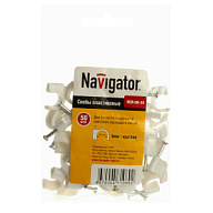 Скоба крепления с гвоздиком Navigator, D8мм, круглая, 50шт/уп. цены в Воронеже