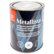 Грунт-эмаль по ржавчине 3в1 Tikkurila Metallista, белая, база A, 0.8л цены в Воронеже