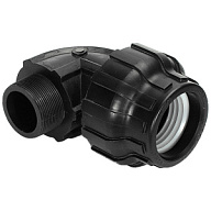 Отвод ПНД, ДУ63 х 2", с наружной резьбой цены в Воронеже