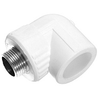 Угольник полипропиленовый Valfex, комбинированный, 32 х 1" ш, белый цены в Воронеже