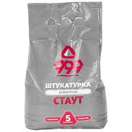 Штукатурка цементная СМ999 Стаут, серая, 5кг цены в Воронеже