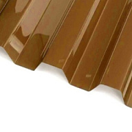 Поликарбонат Kinplast, профилированный, 0.8 x 1050 x 2000мм, коричневый цены в Воронеже