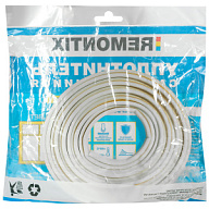 Уплотнитель для окон и дверей Remontix, Р-профиль, 9мм х 6м, самоклеящийся, белый цены в Воронеже