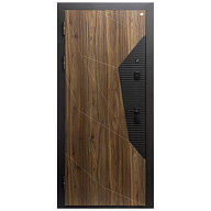 Дверь металлическая Ferroni Геометрия, Эмалит белый, зеркало, 860х2050х75мм, левая цены в Воронеже