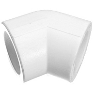 Угольник полипропиленовый 45° Valfex 32, белый цены в Воронеже