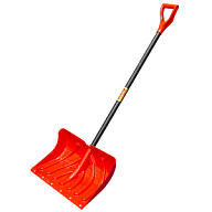 Лопата для уборки снега Sturm! 3010-15-22, пластмассовая, фиберглассовый черенок, 490мм х 350мм цены в Воронеже