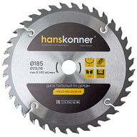 Диск пильный Hanskonner, по дереву, 185х20мм, 36 зубьев цены в Воронеже