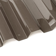 Поликарбонат Kinplast, профилированный 0.8 x 1050 x 2000мм, бронзовый цены в Воронеже