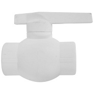 Кран шаровый полипропиленовый Valfex 25, белый цены в Воронеже