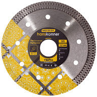 Диск отрезной Hanskonner Y-тип TilePro, сплошной, алмазный, по керамике, 125x22.2мм цены в Воронеже