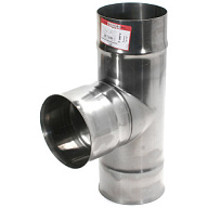 Тройник d120мм, толщина 0.8мм, угол 90° цены в Воронеже