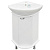 Тумба напольная угловая Браво 40 с умывальником Элегия 46, белый