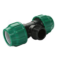 Тройник ПНД, ДУ50 х 1 1/2" х ДУ50, с наружной резьбой. цены в Воронеже