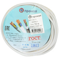 Провод ПВС 2х0.75мм, круглый, 10м цены в Воронеже