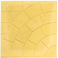 Плитка тротуарная "Колодец", 300х300мм, желтая цены в Воронеже