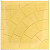 Плитка тротуарная "Колодец", 300х300мм, желтая