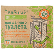 Биоактиватор Доктор Робик Зеленый пакет, для дачных туалетов, 30г цены в Воронеже