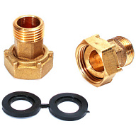 Штуцер с накидной гайкой, никелированный, 1/2'', 2шт/уп цены в Воронеже