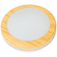 Светильник влагостойкий Leek, 20Вт, 3000-6500К, IP40, дерево, круг цены в Воронеже