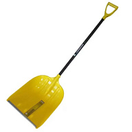 Лопата для уборки снега Гардения Эльбрус, пластмассовая, металлический черенок, 400мм х 510мм цены в Воронеже