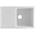Мойка искусственный камень Ulgran, прямоугольная с крылом, 500х770х210мм, белая