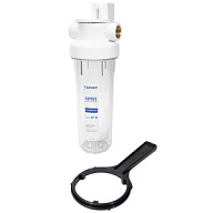 Магистральный фильтр для холодной воды Гейзер Н10В-10SL, внутренняя резьба 3/4", прозрачный цены в Воронеже