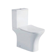 Унитаз-компакт Eva Gold EG314, безободковый, 2-х режимный, выпуск горизонтальный цены в Воронеже