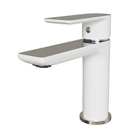 Смеситель Mixline City white ML33-04, для умывальника, белый/хром цены в Воронеже