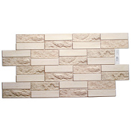 Декоративная панель ПВХ ArtDecArt, 980х490мм, "Кирпич облицовочный бежевый" цены в Воронеже