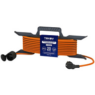Удлинитель на рамке Tokov Electric, 1-местный, 20м, ПВС 3х0.75мм, IP44, с заземлением цены в Воронеже