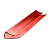 Профиль торцевой UP, 6 х 2100мм, красный