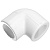 Угольник полипропиленовый 90° Valfex 20, белый