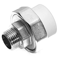 Муфта полипропиленовая Kalde, разъемная "американка", 25 х 1/2" ш, белый. цены в Воронеже