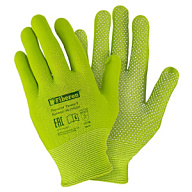 Перчатки Fiberon Садовые работы, полиэстер, ПВХ-точка, микс цветов, размер 9 (L) цены в Воронеже