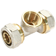 Тройник для металлопластиковой трубы Frap, ДУ20 х ДУ1/2 х ДУ20 ц-г-ц. цены в Воронеже