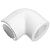 Угольник полипропиленовый 90° Kalde 20, белый