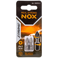 Биты Бита Nox Strong, PH №2  25мм, торсионная, 2шт Бита Nox Strong, PH №2  25мм, торсионная, 2шт цены в Воронеже