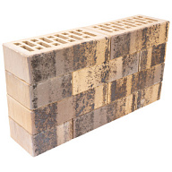 Кирпич лицевой керамический Старооскольский Recke, бежевый с серым напылением (Art 1-81-00-2-12), рельефный, 1,0НФ, М200-250, (480шт, упаковка) цены в Воронеже