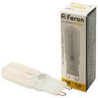 Лампы светодиодные Лампа светодиодная Feron, капсула, 7Вт, G9 2700K Лампа светодиодная Feron, капсула, 7Вт, G9 2700K цены в Воронеже