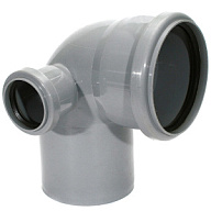 Отвод канализационный d 110х50мм, угол 90° цены в Воронеже