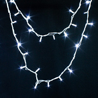 Гирлянда Нить, 10м, белый провод, холодный свет, уличная цены в Воронеже