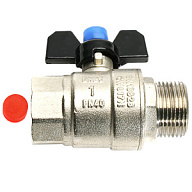 Кран шаровый для воды ProFactor Strong, 1" г-ш, бабочка. цены в Воронеже