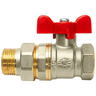 Кран шаровый с американкой для воды Valfex, 3/4" г-ш, бабочка цены в Воронеже