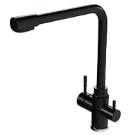 Смеситель для кухни Mixline ML-GS13, с фильтром для питьевой воды, черный цены в Воронеже