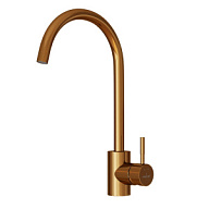 Смеситель Mixline MLSS-0303BR, для кухни, бронза цены в Воронеже