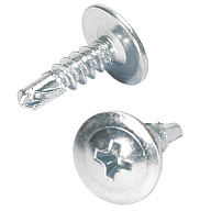 Саморез с прессшайбой 4.2 х 19, оцинкованный, сверло, весовой, ~ 55шт в 100г цены в Воронеже