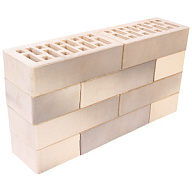 Кирпич лицевой керамический Старооскольский Recke, белый с серым напылением(Art 1-41-00-0-00), гладкий, 1,0НФ, М 200-250, (480шт, упаковка) цены в Воронеже