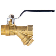 Кран шаровый с фильтром для воды TIM, 1/2" г-г, рычаг цены в Воронеже