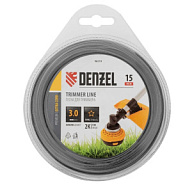 Леска для триммера Denzel Extra cord, 3.0 мм х 15м, двухкомпонентная, звезда цены в Воронеже